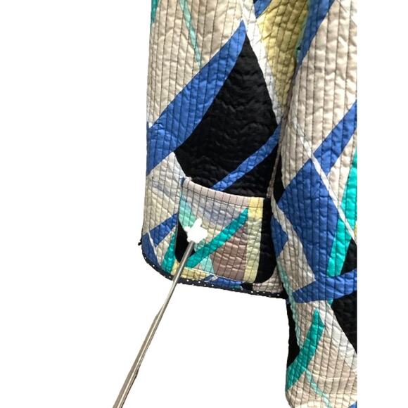 Handmade Upcycled Boho Patchwork Quilted Jacket Colorful Vintage Boho Artisanal - Picture 5 of 8